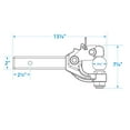 thumbnail image 2 of Seachoice 6-Ton Pintle Hook with 12,000 lb. GTW & 2,400 lb. GVW, 2 of 4