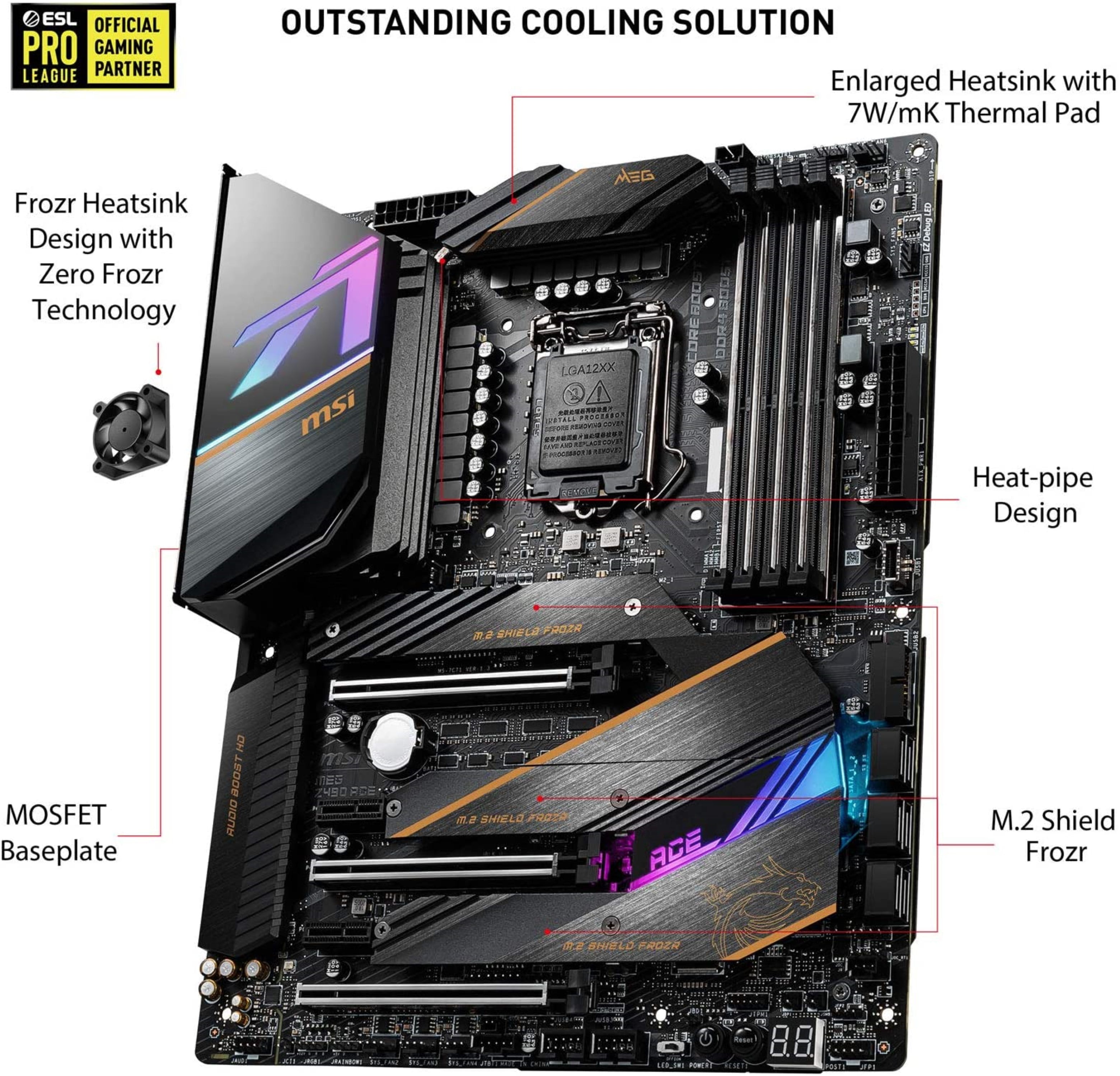 MSI MEG Z490 ACE Gaming Motherboard ATX, 10th Gen Kuwait Ubuy