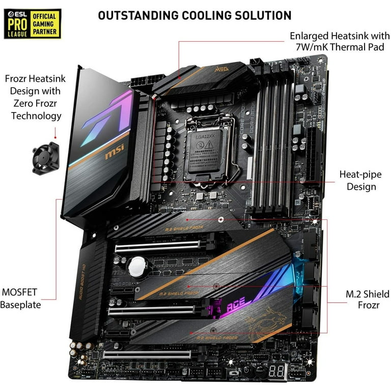 MSI MEG Z490 ACE Gaming Motherboard (ATX, 10th Gen Intel Core, LGA