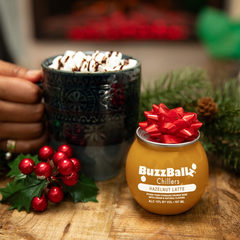 Hubbishハビッシュ☆コージーラグランセット BuzzBallz Chillers Hazelnut Latte, 187 mL Can, ABV 15% - Walmart.com