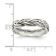 thumbnail image 2 of 925 Sterling Silver Oxidized Irish Claddagh Celtic Trinity Knot Band Ring Size 6 Ring for Women and Men, 2 of 2