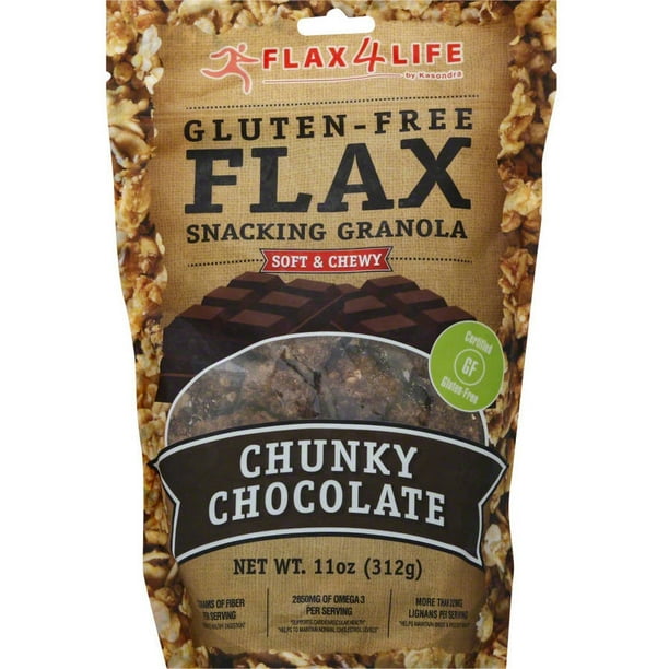 Flax4Life Gluten Free Flax Chunky Chocolate Snacking Granola, 11 oz