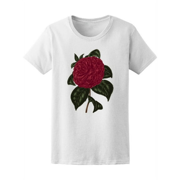 Vintage Rose Flower Botanical Tee Women's -Image by Shutterstock