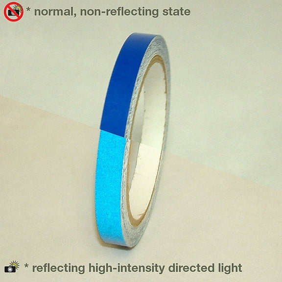 JVCC Engineering Grade Reflective Tape (REF-7): 1/2 in. x 30 ft. (Blue)