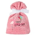 thumbnail image 3 of MeMoi Women's "Happy Bird-Day" Cozy Sock & Gift Bag Set, One Size, Pink, 3 of 6