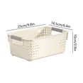 thumbnail image 3 of Plastic Storage Bins With Handles Stackable Organizer Containers for Kitchen Pantry Cabinet Wardrobe, 3 of 6