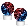 thumbnail image 2 of Daiia Red And Blue Lightning Pattern Acrylic Night Light, LED Touch Light, Bedroom Night Light, Soft Glowing Lamp Perfect Gift for Mother's Day, Birthday, or Christmas, 2 of 9