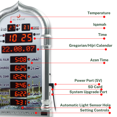 thumbnail image 2 of AL-FAJIA Automatic Worldwide Large Digital 8 Azan Sounds Wall and Desk Clock 4008-PRO, 2 of 8