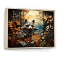 thumbnail image 2 of Designart Raccoon Animal framed wall art, Curious Raccoon composition I , Raccoon framed wall art decor, Multi-Color Modern Natural framed wall art, 44x34 inches Natural brown color Frame, 2 of 5