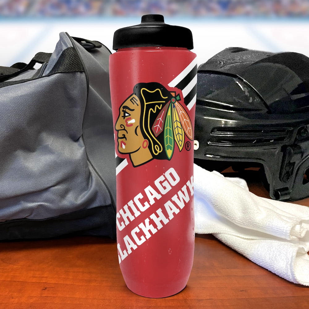 Chicago Blackhawks 32 oz Squeezy Water Bottle – Official NHL Sports Bottle