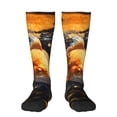 thumbnail image 1 of Fotbe Golden Koi And Treasure Calcetas Divertidas Estampadas para Hombre y Mujer, Calcetas de Algodón hasta la Rodilla para Caminar, Correr, Enfermería y Embarazo, 1 of 6