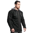 thumbnail image 6 of Wrangler Workwear Men's Quilted Lined Work Shirt Jacket with Hood, Size S-5XL (Men's and Big Men's), 6 of 14