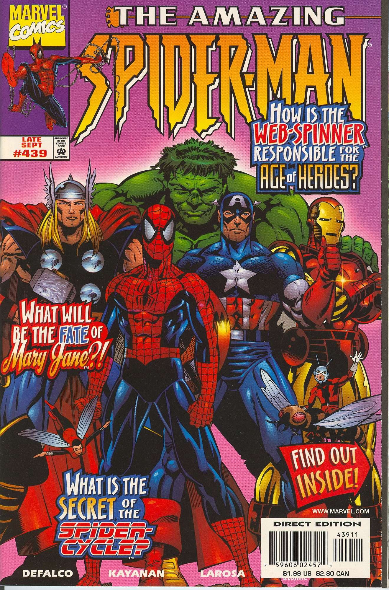 Cover of The Amazing Spider-Man #439