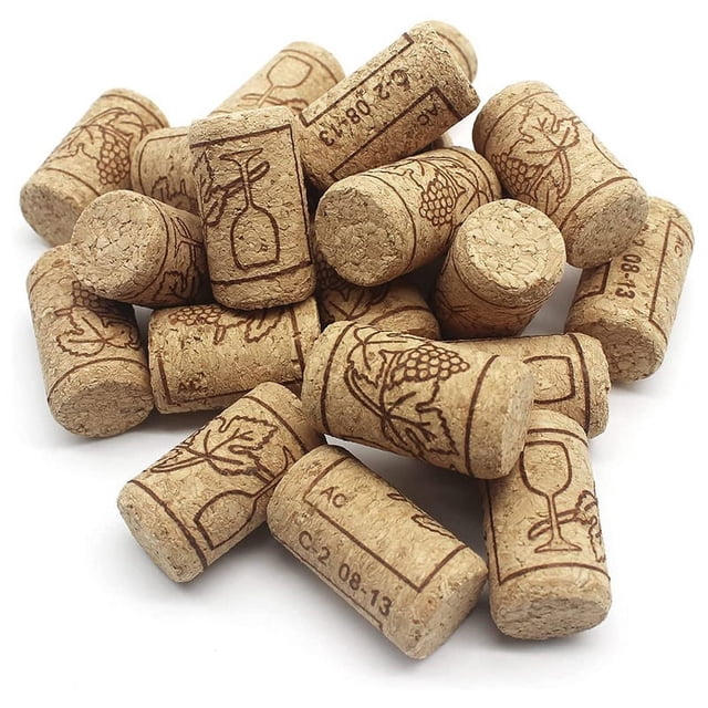 Corchos de vino, corchos de madera para botellas de vino, corchos naturales para corchos de vino de madera para bricolaje, decoración y aficiones.