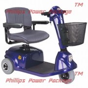 CTM - HS-320 - Mid-Range Travel Scooter - 3-Wheel - Blue