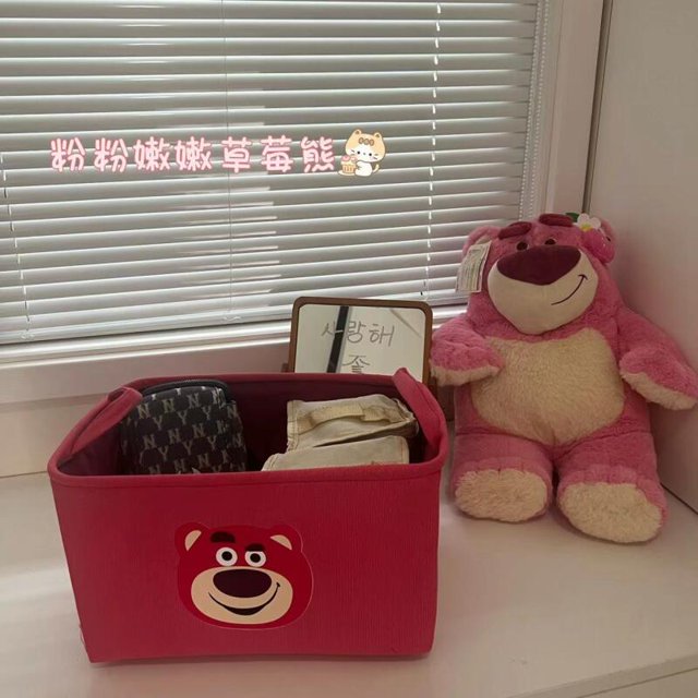 Caja de almacenamiento de juguetes plegable con dibujos animados de Mickey y Minnie de Disney, cesta para ropa sucia, bolsa de almacenamiento multifuncional de gran capacidad