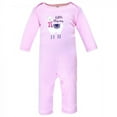 thumbnail image 3 of Hudson Baby Infant Girl Cotton Coveralls, Little Llama, 3-6 Months, 3 of 5