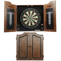 Dartboard Cabinets Product Image Barrington Premium Bristle Dartboard Cabinet Set With 6 Steel Tip Darts High Quality Self