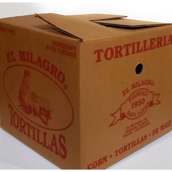 EL MILAGRO CORN TORTILLAS DE MAIZ  100%  NATURAL ***CAJA DE 40 PAQUETES* **