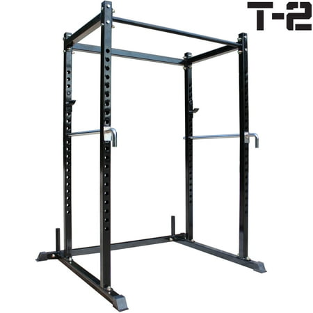 Lift Rack - Titan T-2 Series Short Power Rack w/Dip Bars Lift Cage Bench cross fit pull up
