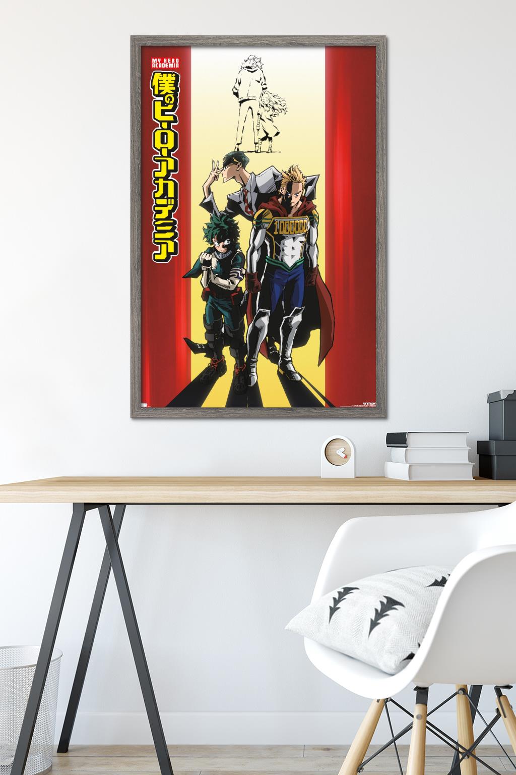 My Hero Academia: Season 4 - One Sheet Wall Poster, 22.375" x 34" Framed