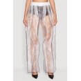 thumbnail image 3 of Women's Contrast Ruffle Trim Organza Pants, 3 of 4