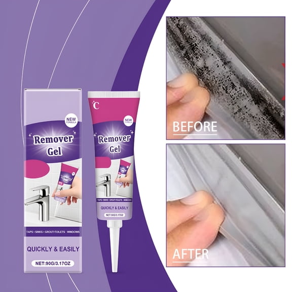 RAGUPEL Mould Remover Gel Powerful Cleaning Gel for Bathroom & Kitchen Tile Gaps,Walls & Grout 90g