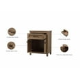 thumbnail image 4 of Elegant Kitchen and Bath 24 Inch Wide Bathroom Storage Freestanding Cabinet In Natural Oak, 4 of 14