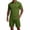 Army Green-A#37041BB, variant on Mens Summer Track Suits 2 Piece Casual Summer Short Sleeve Sweatsuits Sets Casual Beach Shorts Sets Navy S