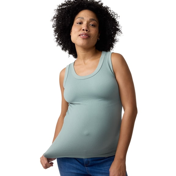 Ingrid & Isabel For Every Belly Women's Maternity Seamless Fitted RibTank, Sizes S-XXL