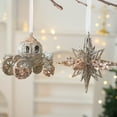 thumbnail image 4 of Dserhfy Glitter Sequins Christmas Ornament, Champagne Ballerina Dancer/Snowflake/Butterfly Hanging Decoration, 4 of 8
