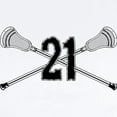 thumbnail image 2 of CafePress - Lacrosse Number 21 Infant Bodysuit - Baby Light Bodysuit, Size Newborn - 24 Months, 2 of 4