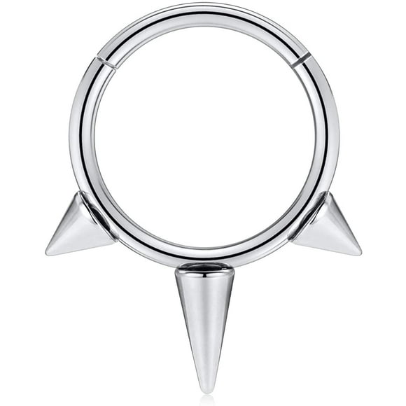 FFIY Septum Jewelry 16G Septum Ring Septum Piercing Unique Design Daith Piercing Jewelry 316L Surgical Steel Clicker HOPP Segment Hinged Nose Rings Hoop Cartlidge Helix Rook Earrings