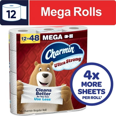 Charmin Toilet Paper Ultra Strong, 12 Mega Rolls