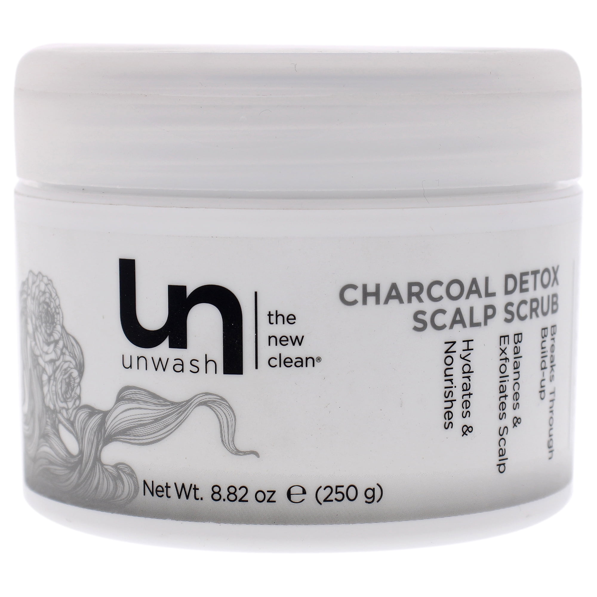 Charcoal Detox Scalp Scrub by Unwash for Unisex 8.82 oz Scrub