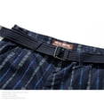 thumbnail image 3 of LYMAYTER Shorts Cargo à Rayures pour Homme Été Design Utilitaire Multiples Poches Shorts Décontractés 28-38, 3 of 9