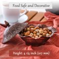 thumbnail image 4 of CRYSTALIA Antique Candy Bowl, Decorative Ellipse Turkish Delight Container with Cute Lid, Ottoman Design Serving Dish, Food Grade Metallic Mini Sugar Holder for Lovely Gift, Home and Kitchen (Copper), 4 of 8