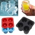 thumbnail image 4 of Inteprter Molde para hacer hielo, resistente a bajas temperaturas, modelo de hielo esférico, portátil, fácil de limpiar, bandeja cuadrada, Barra de herramientas No. 4, 4 of 6