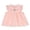 Pink, variant on Girls Baby Doll Dress Peter Pan Collar Tunic Floral Embroidered Sleeveless Blouse Ruffle Cotton Dress for Girls, White, Sizes