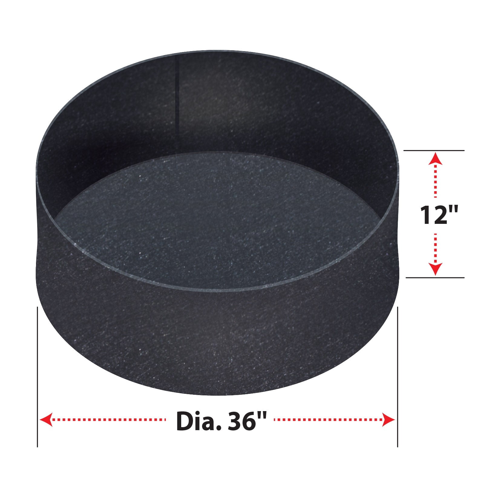 Large Round Bag Fabric Raised Planting Bed Garden Grow Bag Pots for Herb Flower(Dia 36")