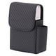 thumbnail image 3 of Estuche de cuero para encendedor de cigarrillos, funda de acero inoxidable trenzado negro para puros negro trenzado, 3 of 7