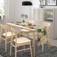 thumbnail image 3 of Camino de mesa tropical con hojas 33x91 cm estilo boho moderw, 3 of 6