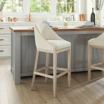 Calmo Barstool Beige Barstool, Modern Style, Ergonomic and supportive footrest, Plywood, Indoor Bar