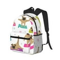 thumbnail image 2 of Daiia Yoga Dogs Poses School Backpack for Men Women, Unisex Large Waterproof Bookbag Schoolbag Casual Daypack for High School/College/Teens/Travel/Work Black, 2 of 8