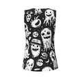 thumbnail image 5 of Lsque Black White Spooky Ghosts Printed Workout Tank Tops for Women, Athletic Sports Tank Tops, Compression Sleeveless Dry Fit Shirts,Sleeveless Yoga Shirt-XX-Large, 5 of 9