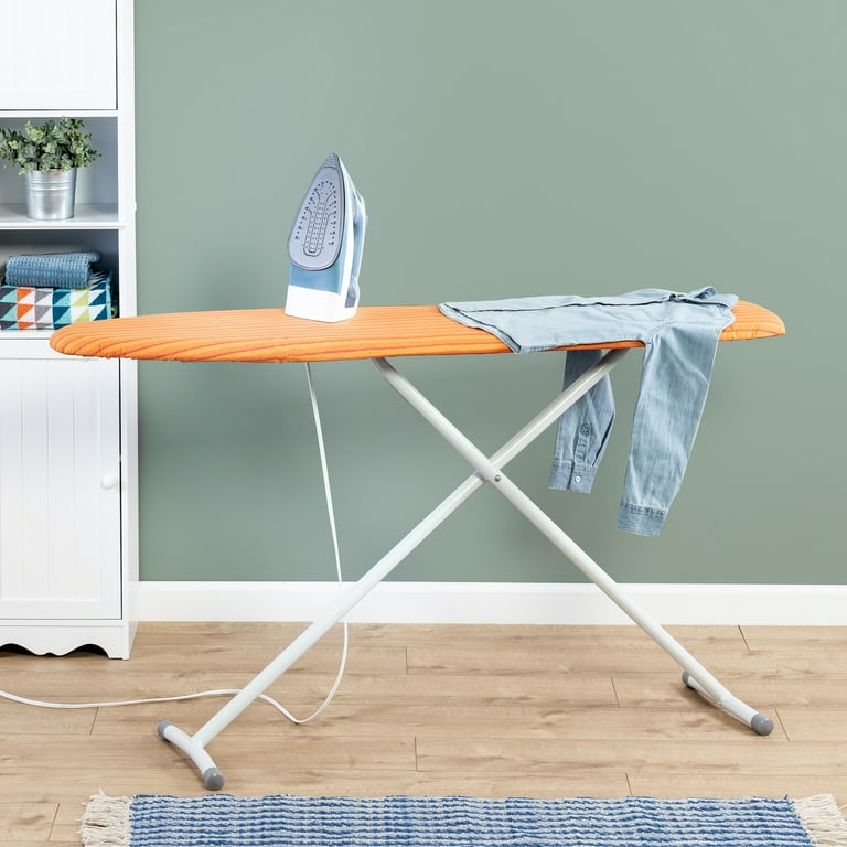 Honey Can Do Basic Ironing Board with 2-Leg Stand, Orange