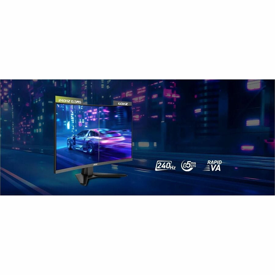 MSI MAG MAG 274CF X24 27" Class Full HD Curved Screen Gaming LCD Monitor - 16:9 - Metallic Black - 27" Viewable - Rapid Vertical Alignment (VA) - 1920 x 1080 - 1.07 Billion Colors - FreeSync Premiu...