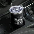 thumbnail image 5 of Gifts for Men, 40 oz Tumbler with Handle and Straw - It''s Weird Being The Same Age As Old People Funny Gifts - Birthday Gifts for Him, Husband, Grandpa, Dad, Father - Black, 5 of 6