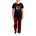 thumbnail image 4 of CafePress - Mad Chick 3L Breast Cancer Women's Dark Pajamas - Women's Short Sleeve Print T-Shirt and Pants Dark Cotton Pajama Set, 4 of 7