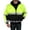 Yellow, variant on Safety Jacket Class 3 ANSI Approved 8 Pockets, Reversible Clear ID Pocket, Detachable Hood & 4 Pen Divider slots 350C (Lime, Medium)